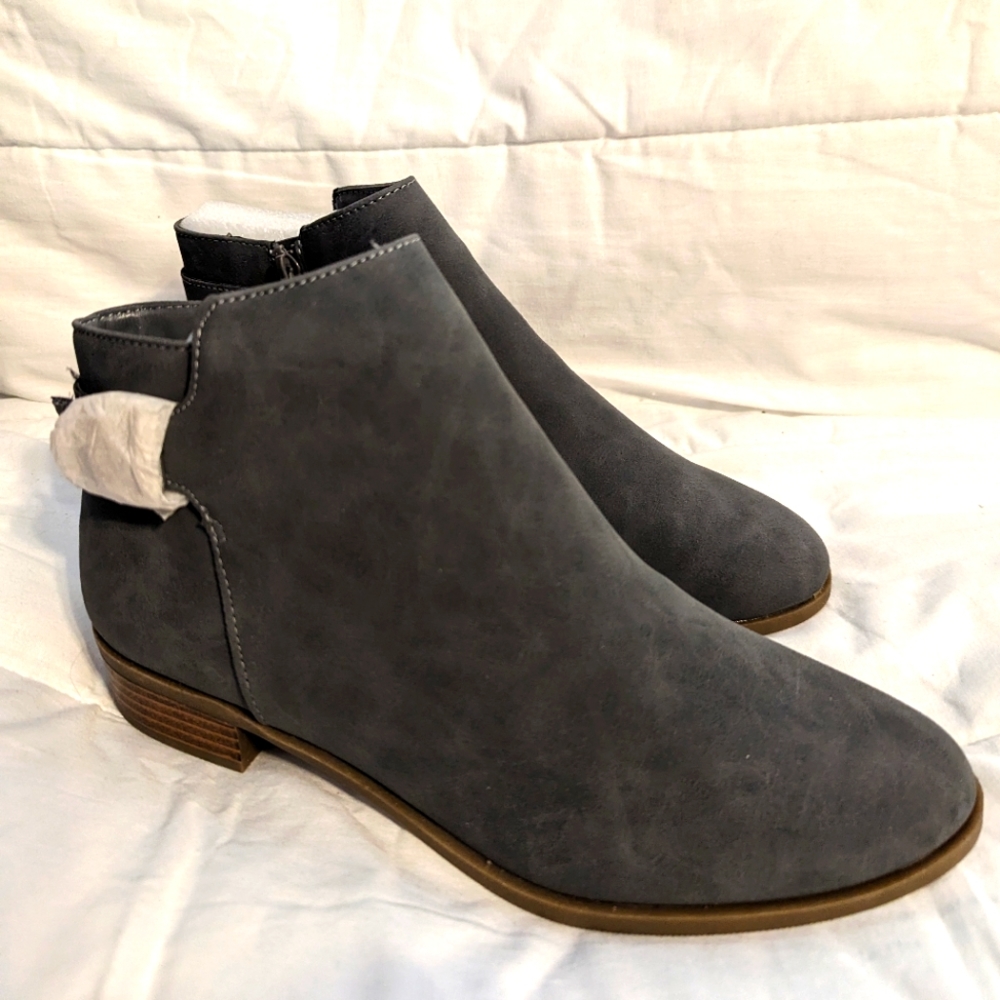 Ladies St. John's Bay Gray Booties Brand New With Tags